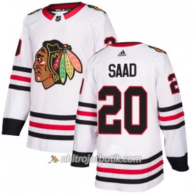 Män Ishockey Chicago Blackhawks Tröja Brandon Saad 20 Adidas 2017-2018 Vit Authentic